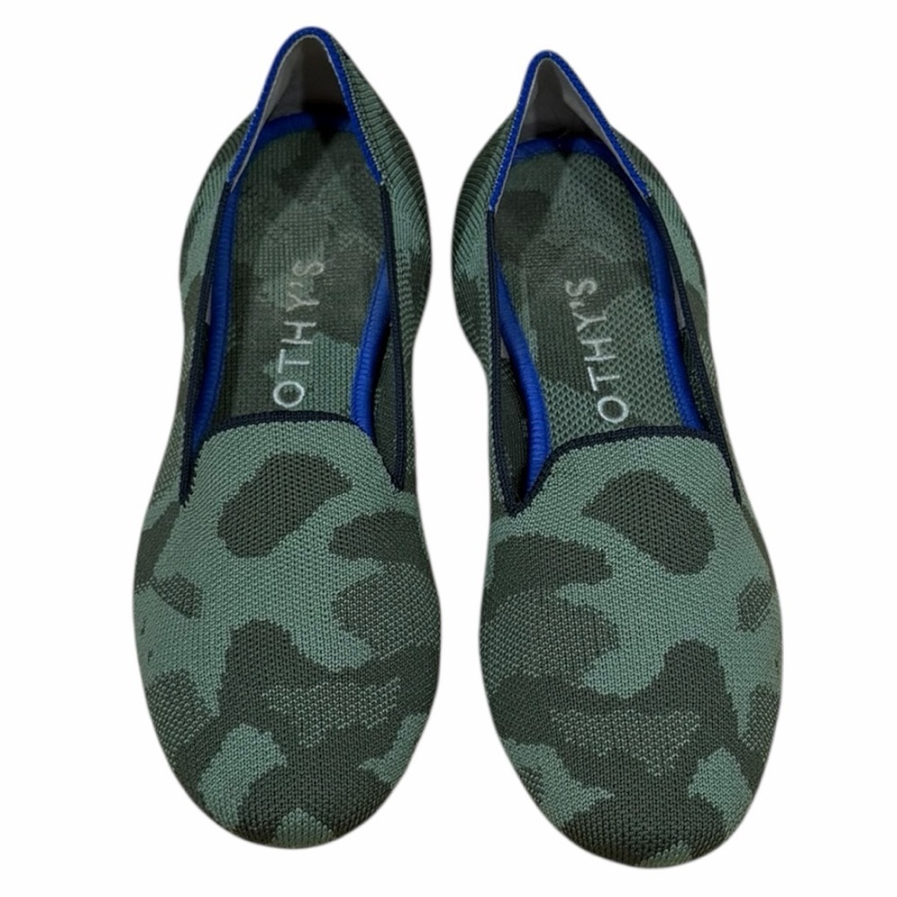Rothy’s The Loafer in Olive Camo Size 7.5 - Picture 2 of 6